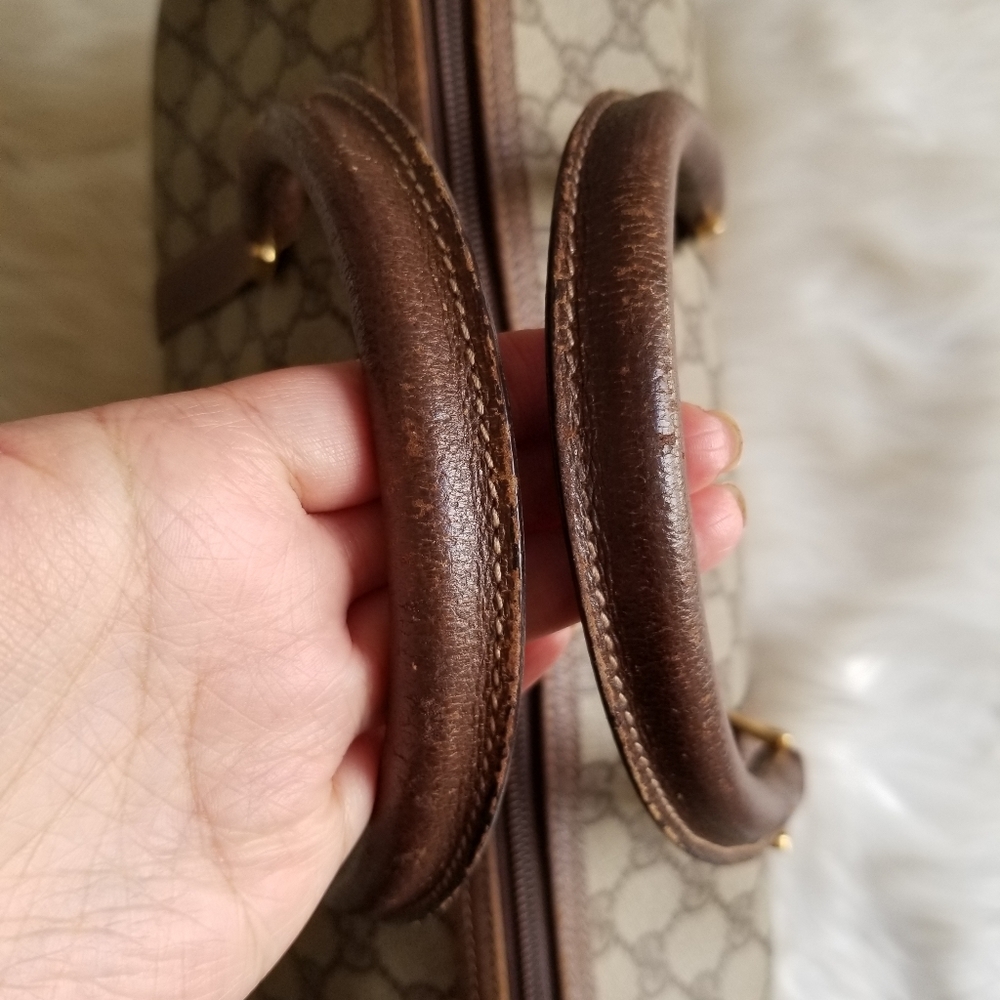 Gucci Vintage Supreme Coated Canvas Boston Bag - Picture 7 of 14